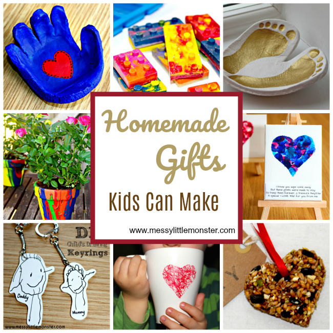 Handmade Gifts Kids Can Make - Messy Little Monster